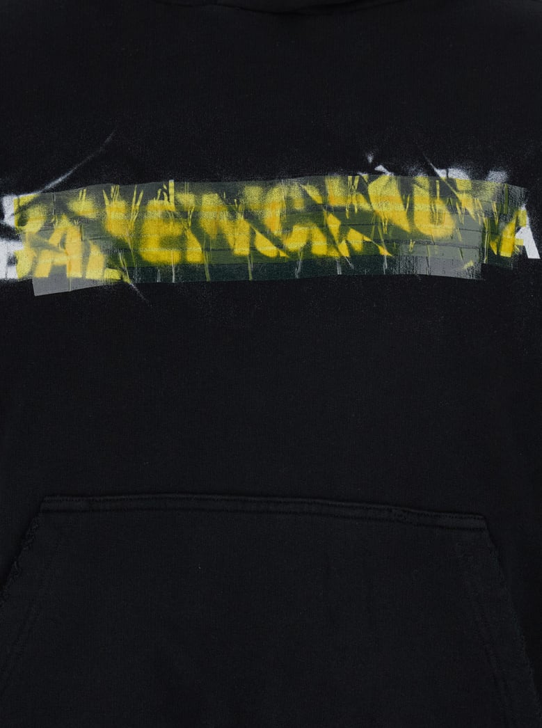 hoodie medium fit black cotton by Selfnex