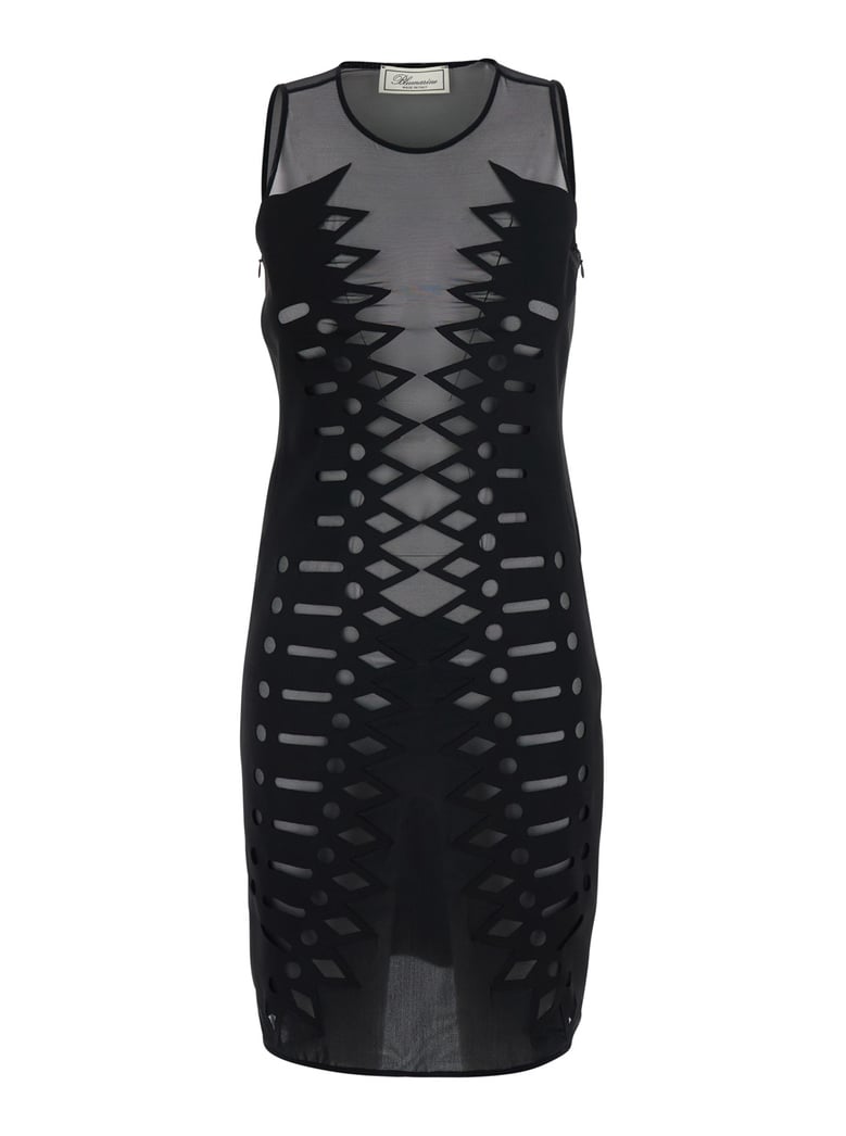 dress embr scuba black by Selfnex