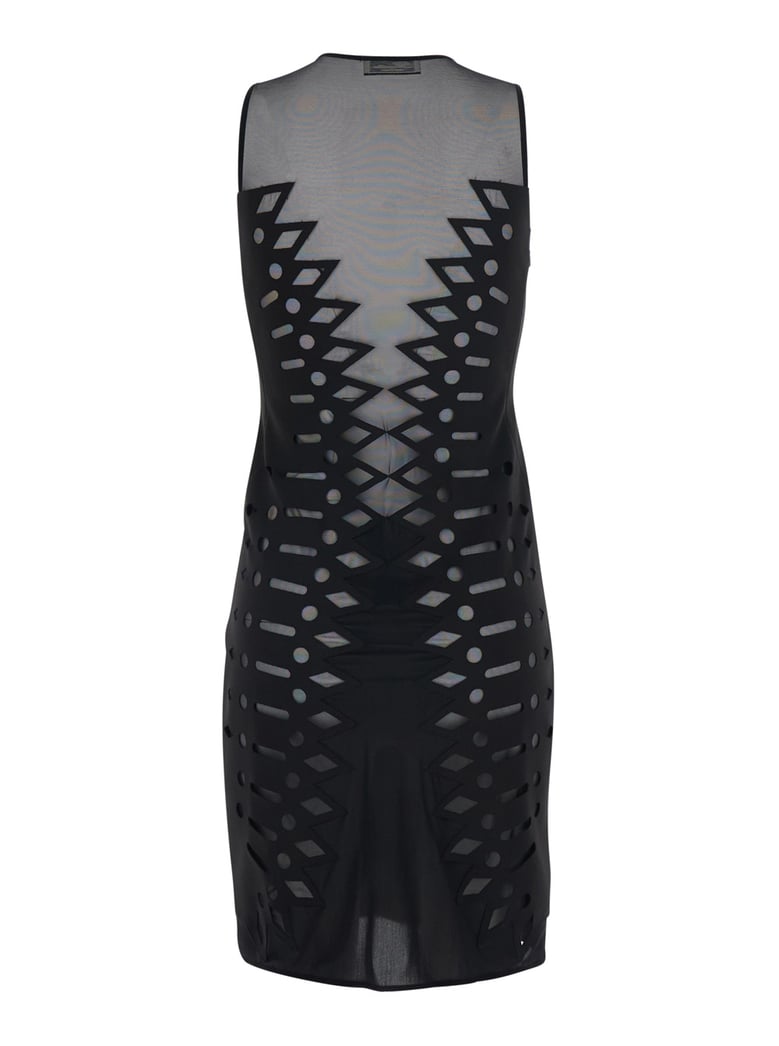 dress embr scuba black by Selfnex
