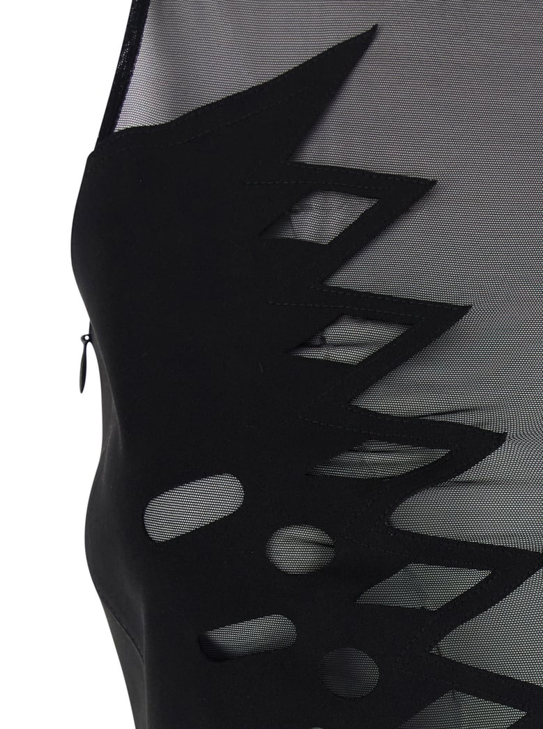 dress embr scuba black by Selfnex