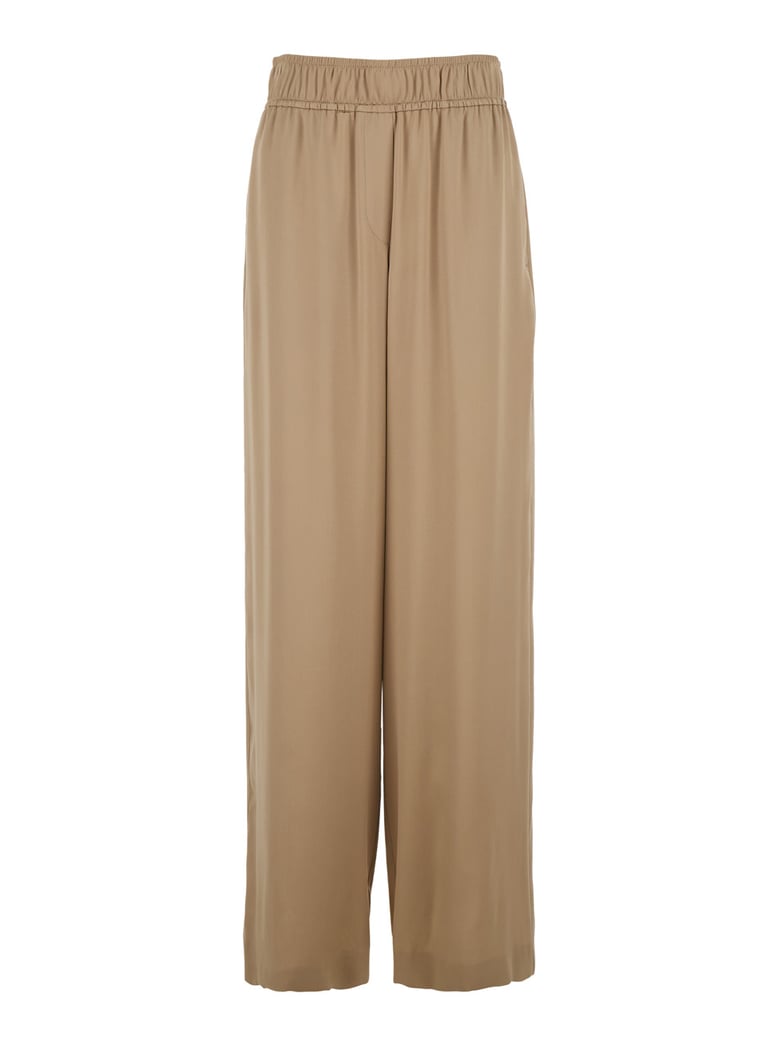 pants silk beige by Selfnex