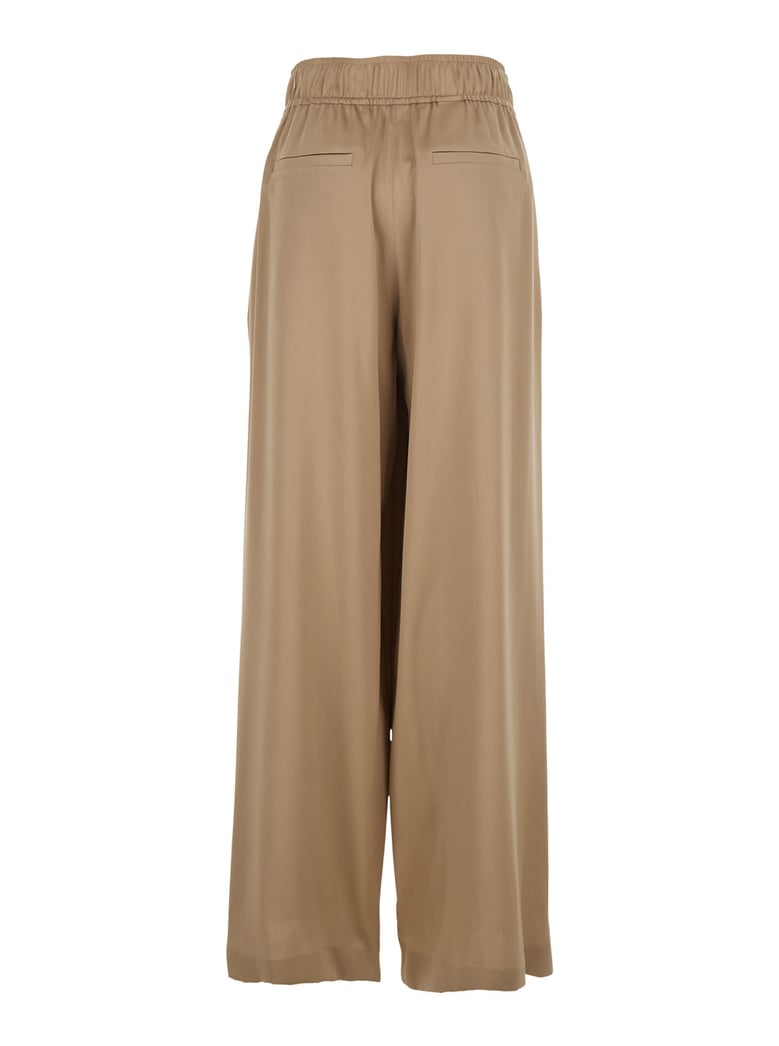 pants silk beige by Selfnex