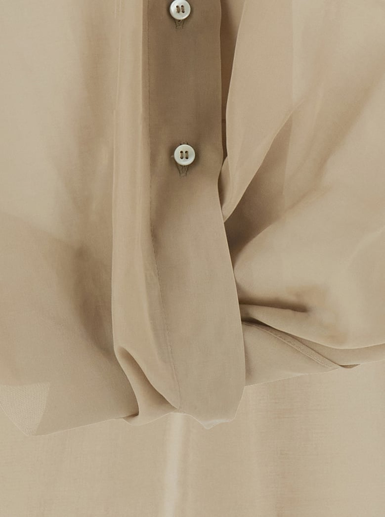 shirt in beige cotton by Selfnex
