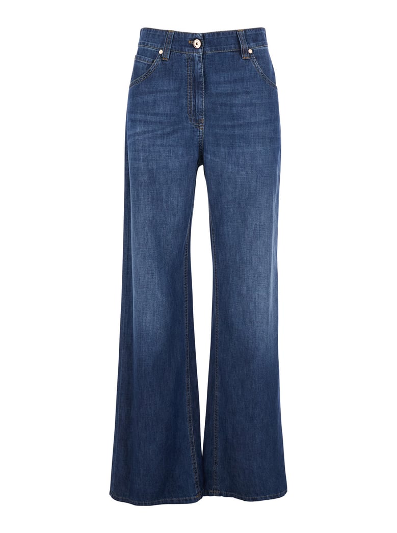 jeans five-pocket blue denim by Selfnex