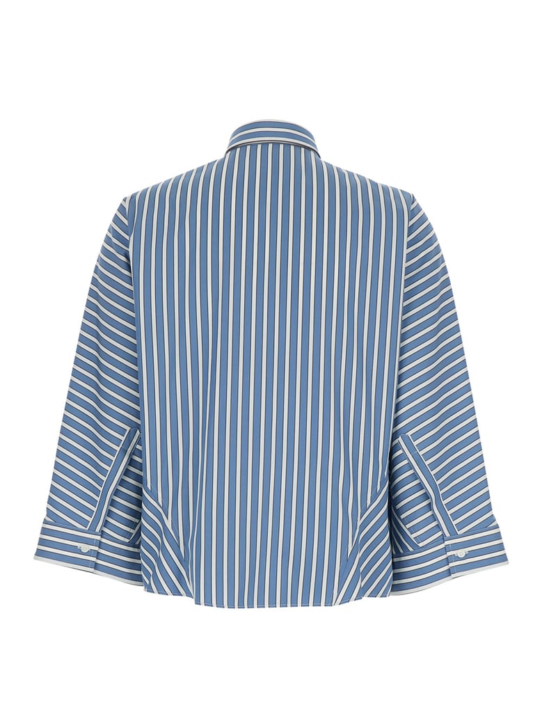 oversized shirt blue cotton by Selfnex