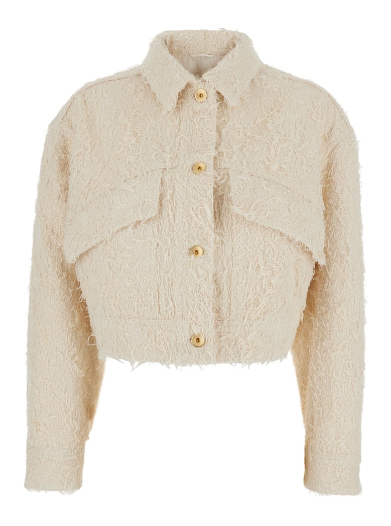 jacket, white cotton by Selfnex