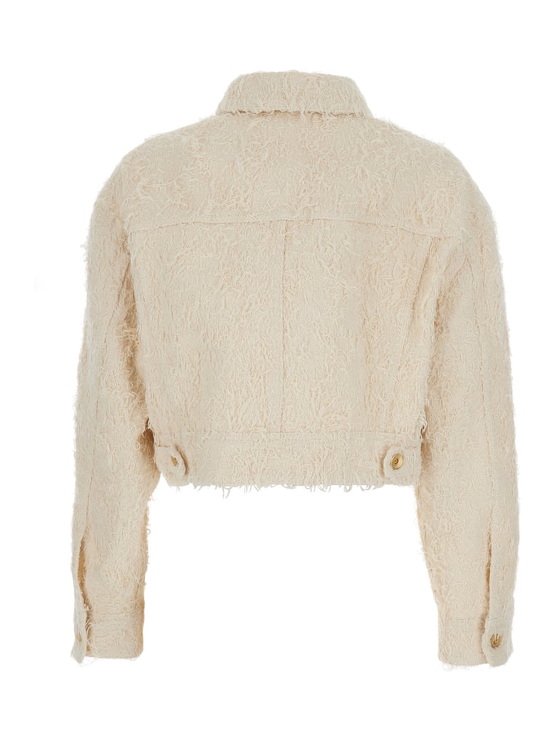 jacket, white cotton by Selfnex