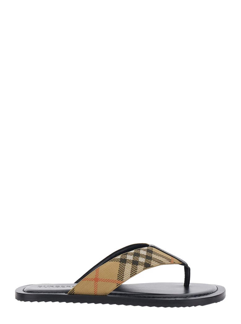 flip-flops beige tech fabric by Selfnex