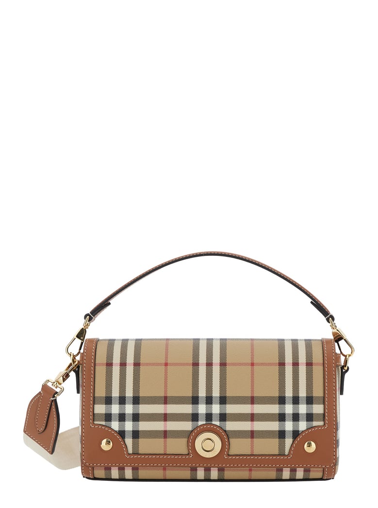 handbag beige check motif by Selfnex