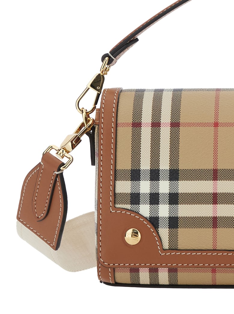 handbag beige check motif by Selfnex