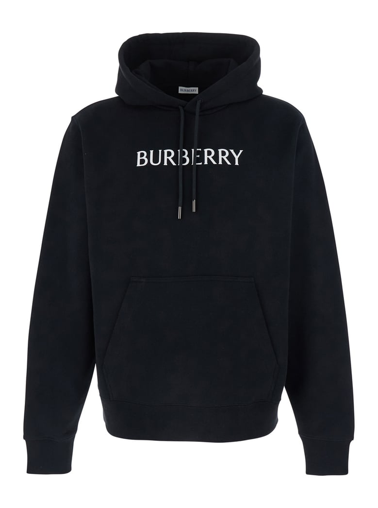 hoodie with lettering logo, black by Selfnex