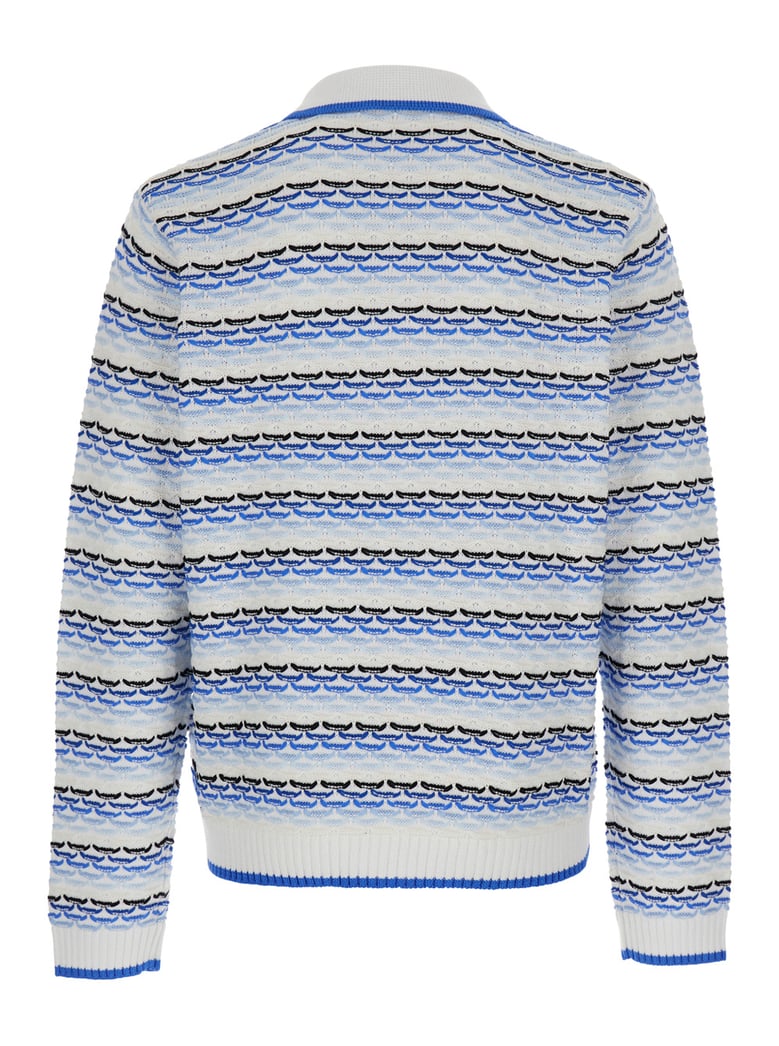 polo shirt light blue cotton by Selfnex