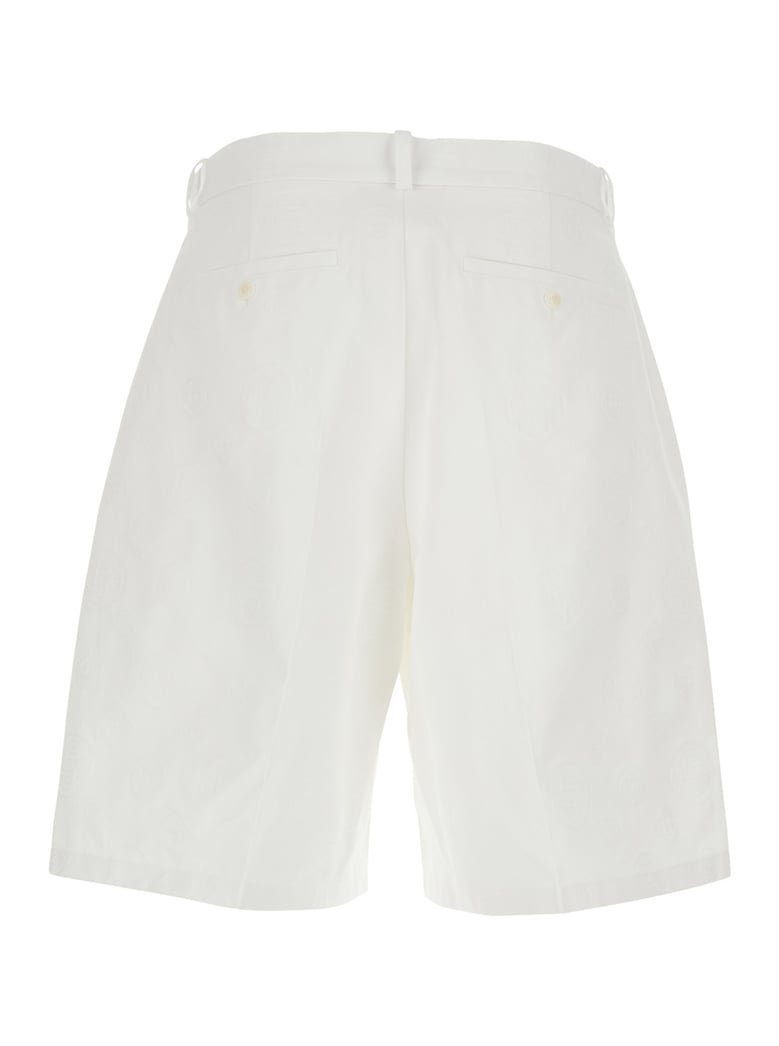 bermuda shorts white cotton by Selfnex