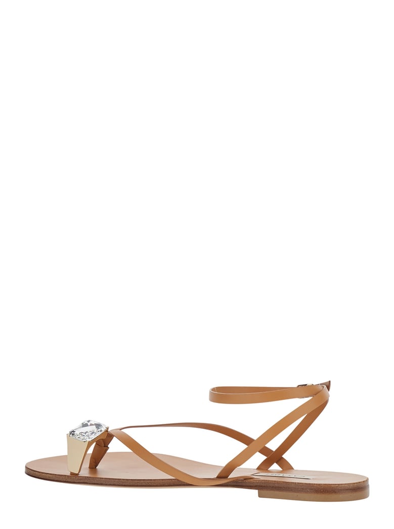 sandals soraia brown leather by Selfnex
