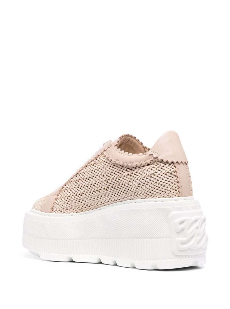 sneakers woven fabric pink by Selfnex