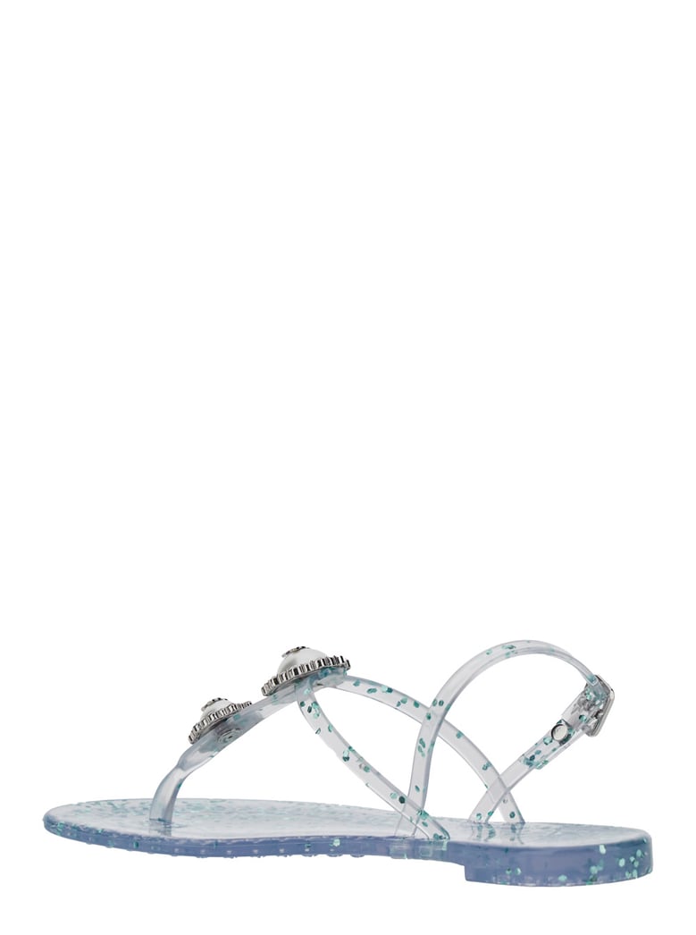sandal with crystal decoration multicolour by Selfnex