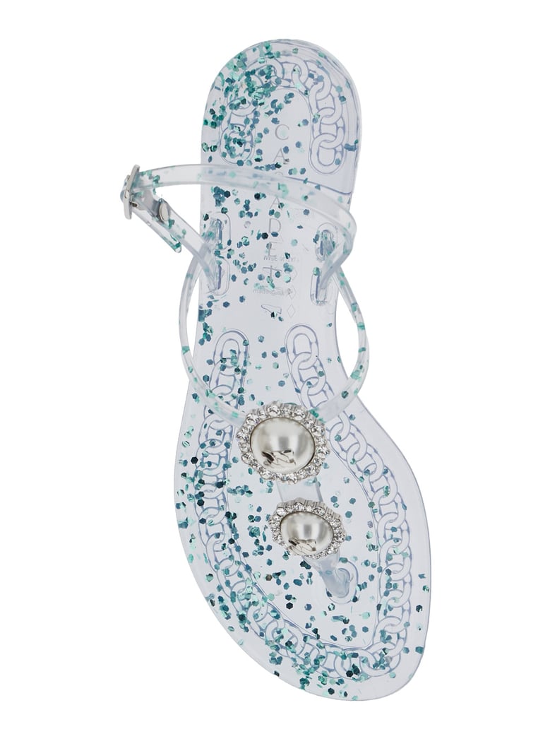 sandal with crystal decoration multicolour by Selfnex