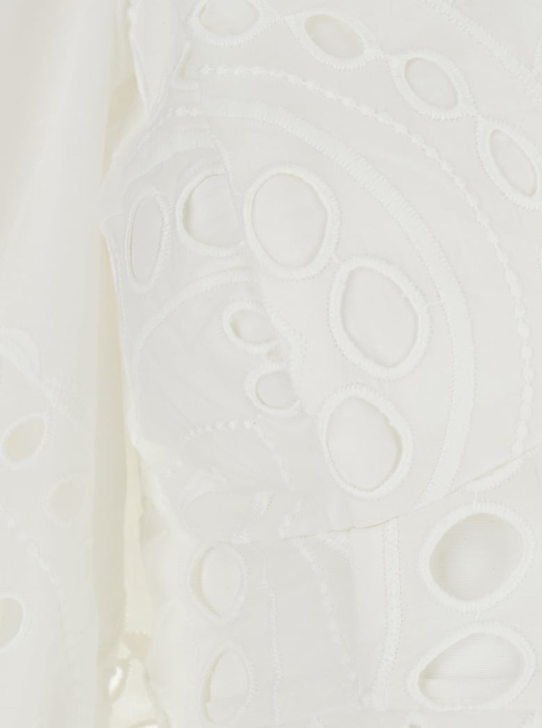 top luna white cotton blend by Selfnex