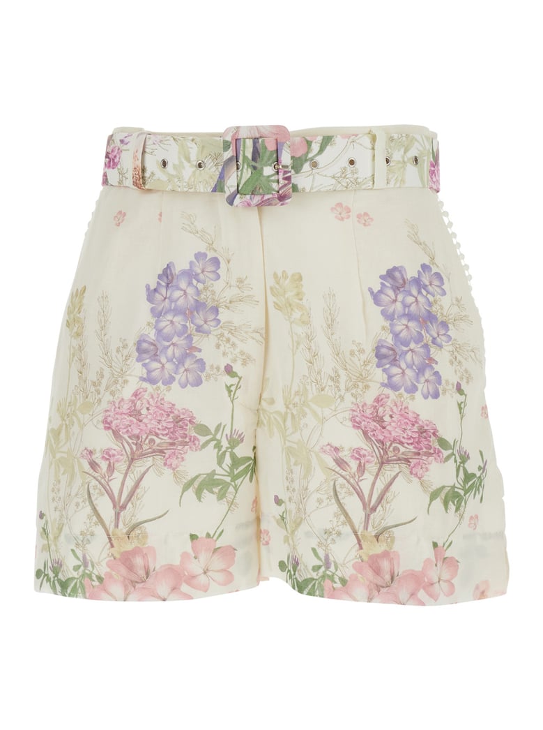 shorts pansy multicolour cotton by Selfnex