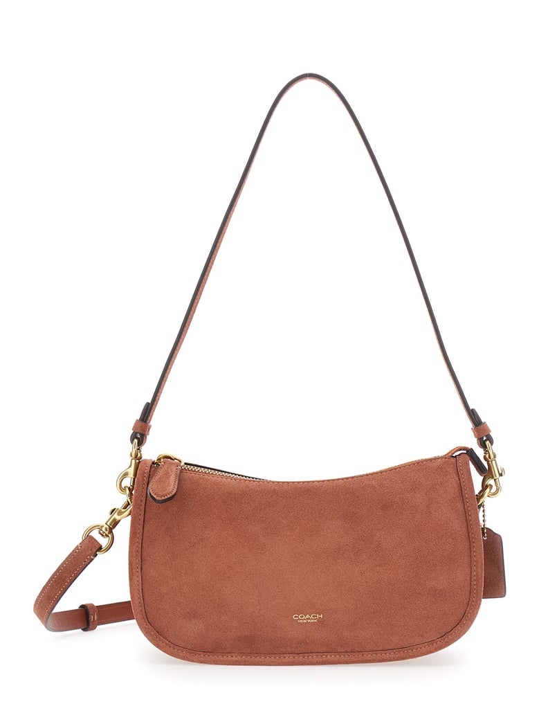 crossbody bag suede brown by Selfnex