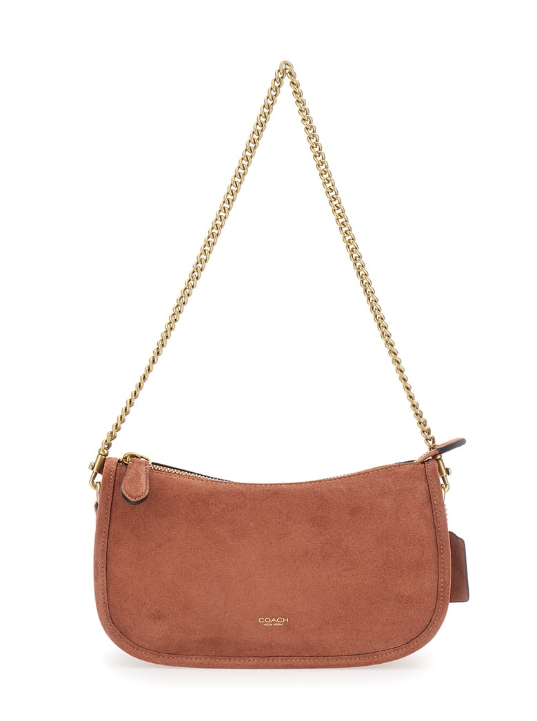crossbody bag suede brown by Selfnex