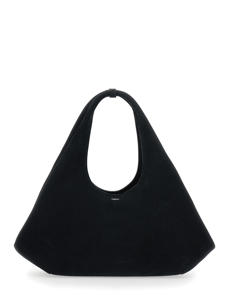 shoulder bag black suede by Selfnex