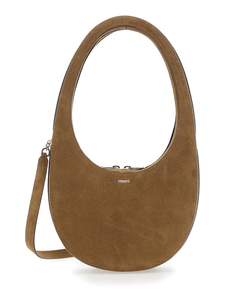 shoulder bag, brown suede strap by Selfnex