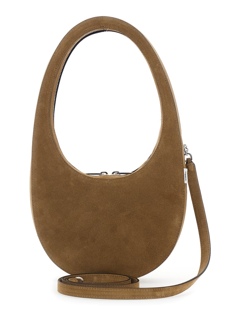 shoulder bag, brown suede strap by Selfnex