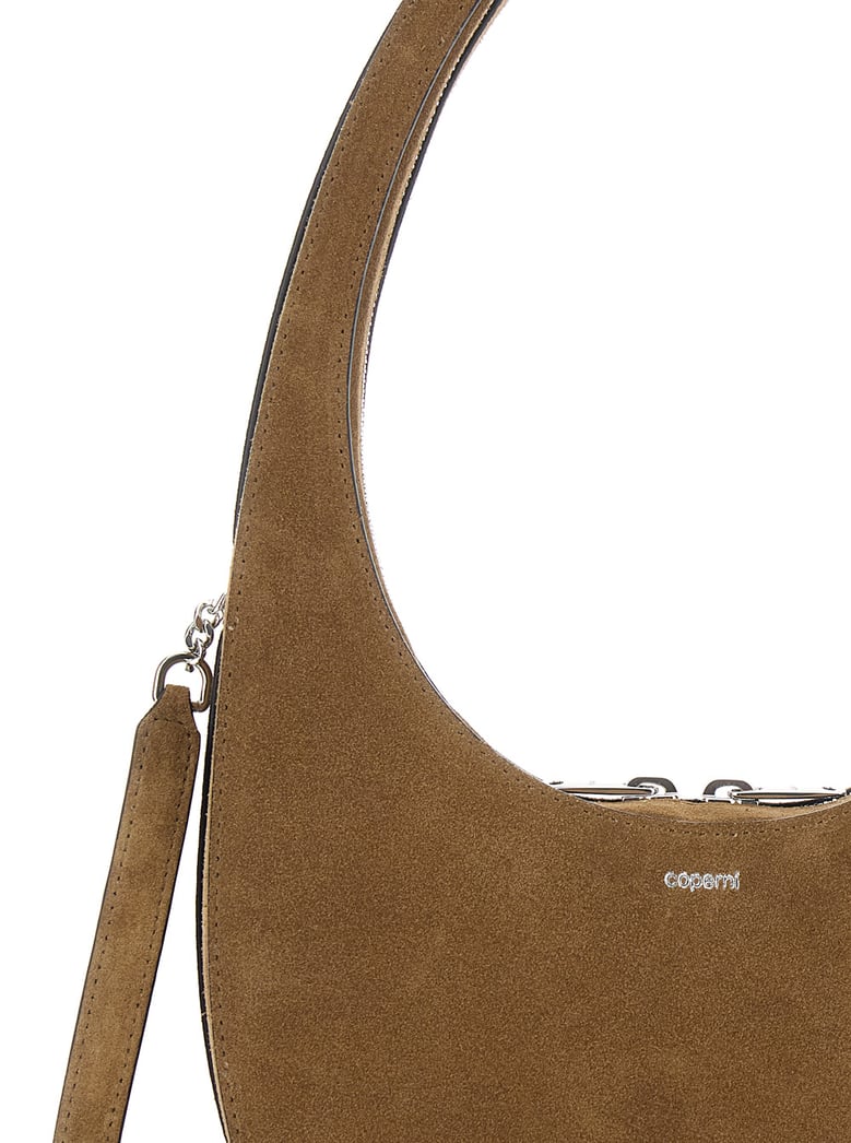 shoulder bag, brown suede strap by Selfnex