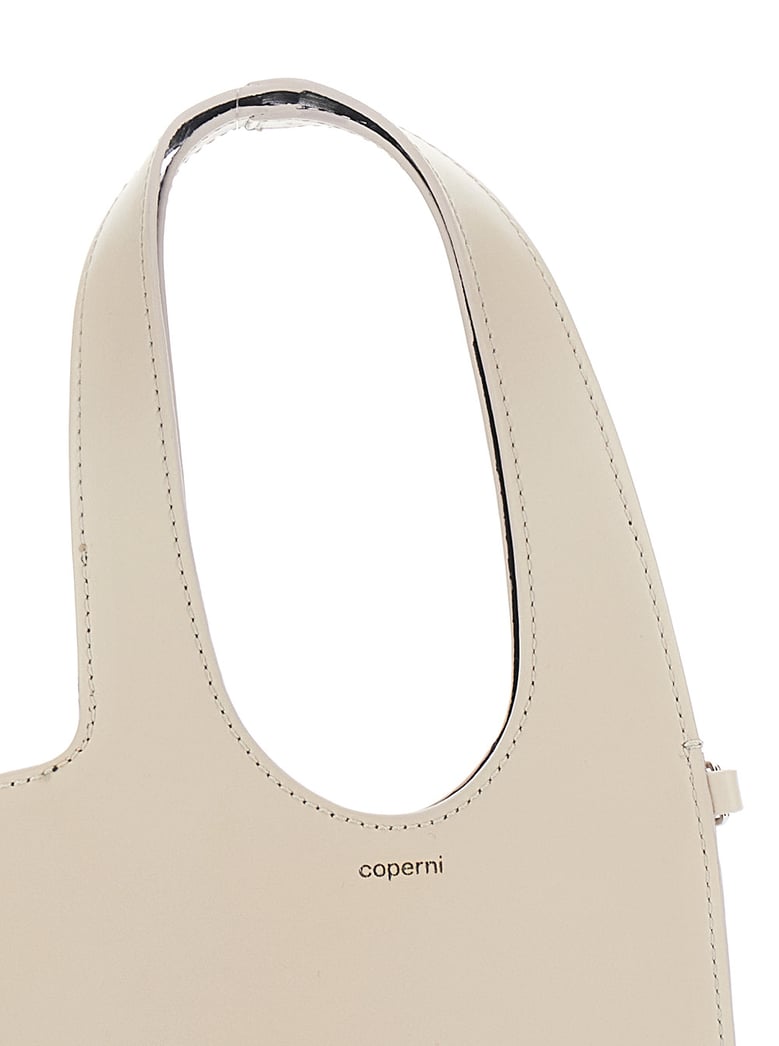 shoulder bag heart-shaped beige leather by Selfnex