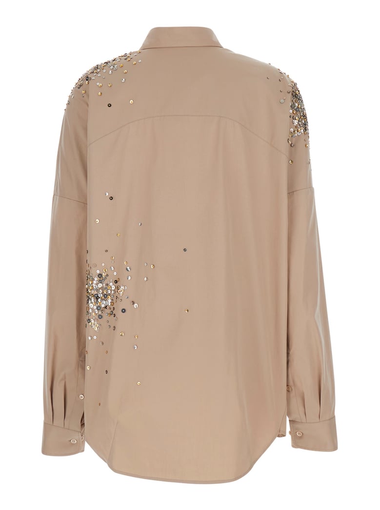 dress casia beige cotton by Selfnex