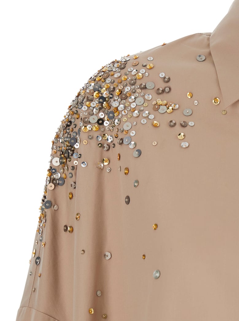 dress casia beige cotton by Selfnex