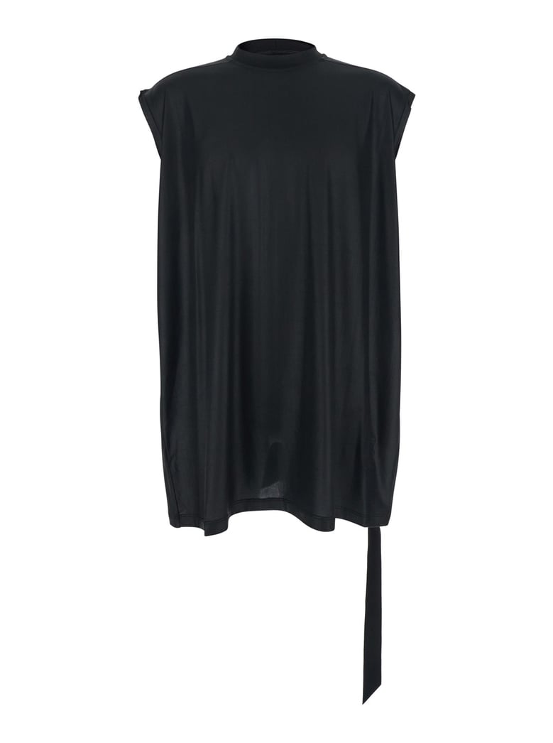 crew neck t-shirt black tech fabric by Selfnex