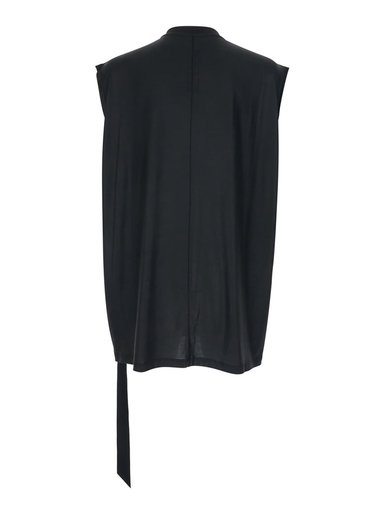 crew neck t-shirt black tech fabric by Selfnex