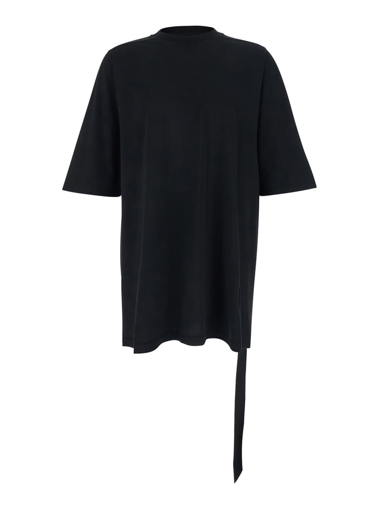 crew neck t-shirt black cotton by Selfnex