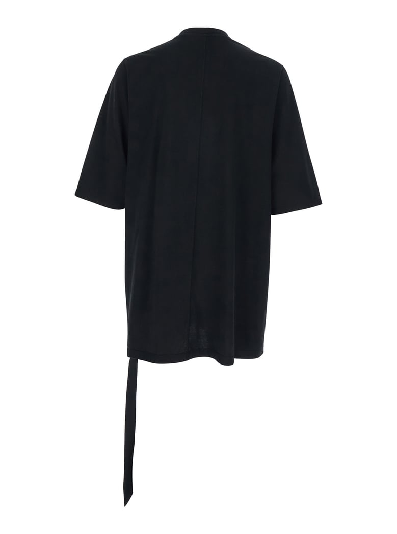 crew neck t-shirt black cotton by Selfnex