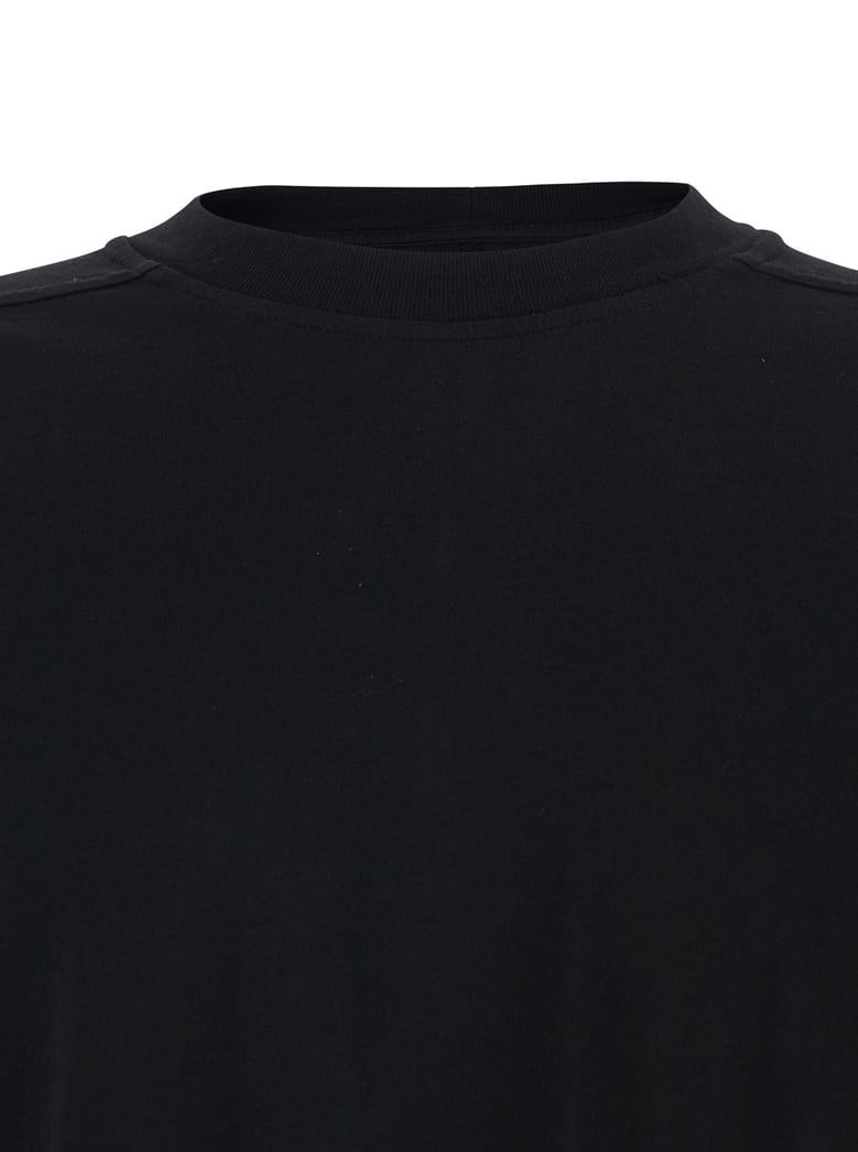 crew neck t-shirt black cotton by Selfnex