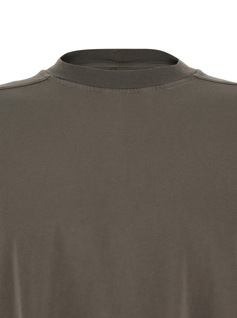 crew neck t-shirt raised collar grey by Selfnex