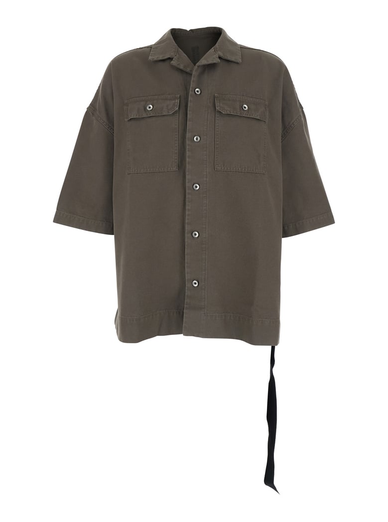 short-sleeve button-up shirt magnum tommy grey by Selfnex