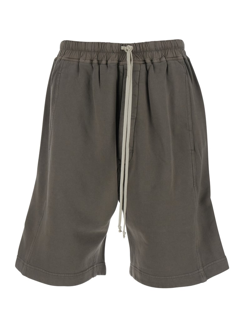 shorts grey elastic waist by Selfnex
