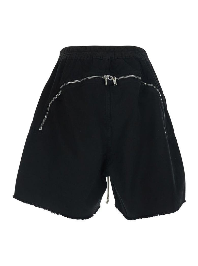 shorts black cotton by Selfnex