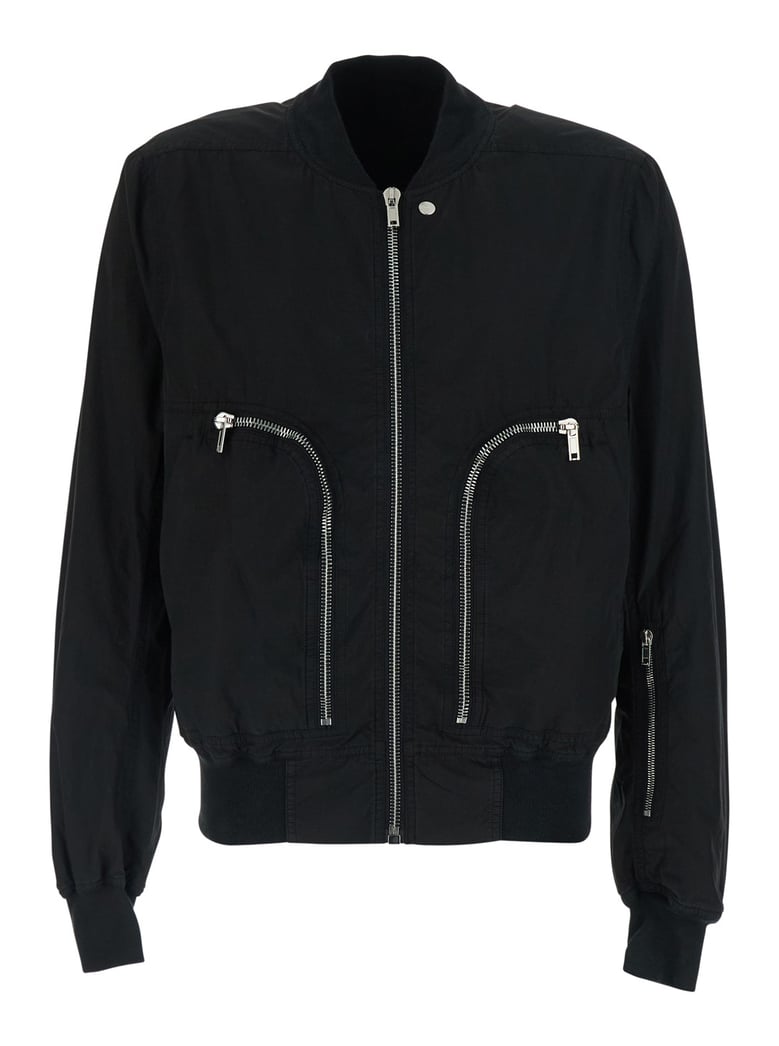 bomber jacket black cotton by Selfnex