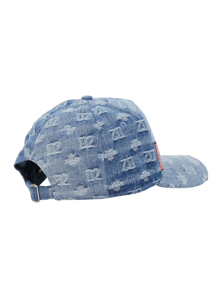 baseball cap light blue denim by Selfnex