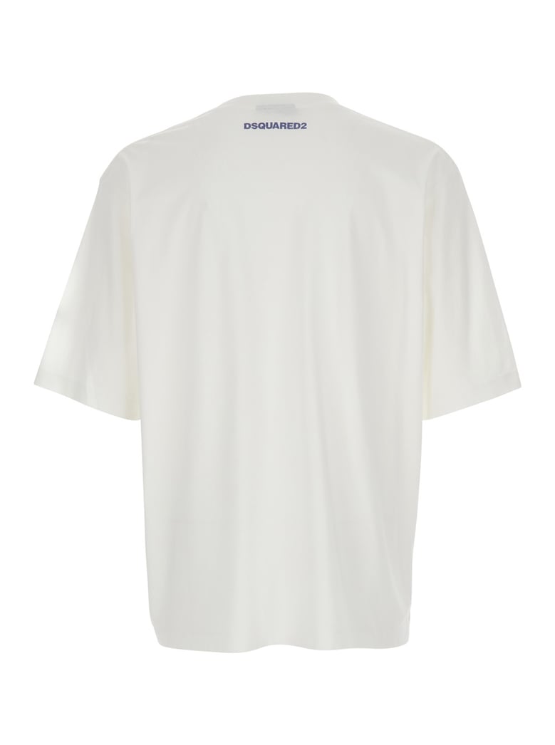 crew neck t-shirt white cotton by Selfnex