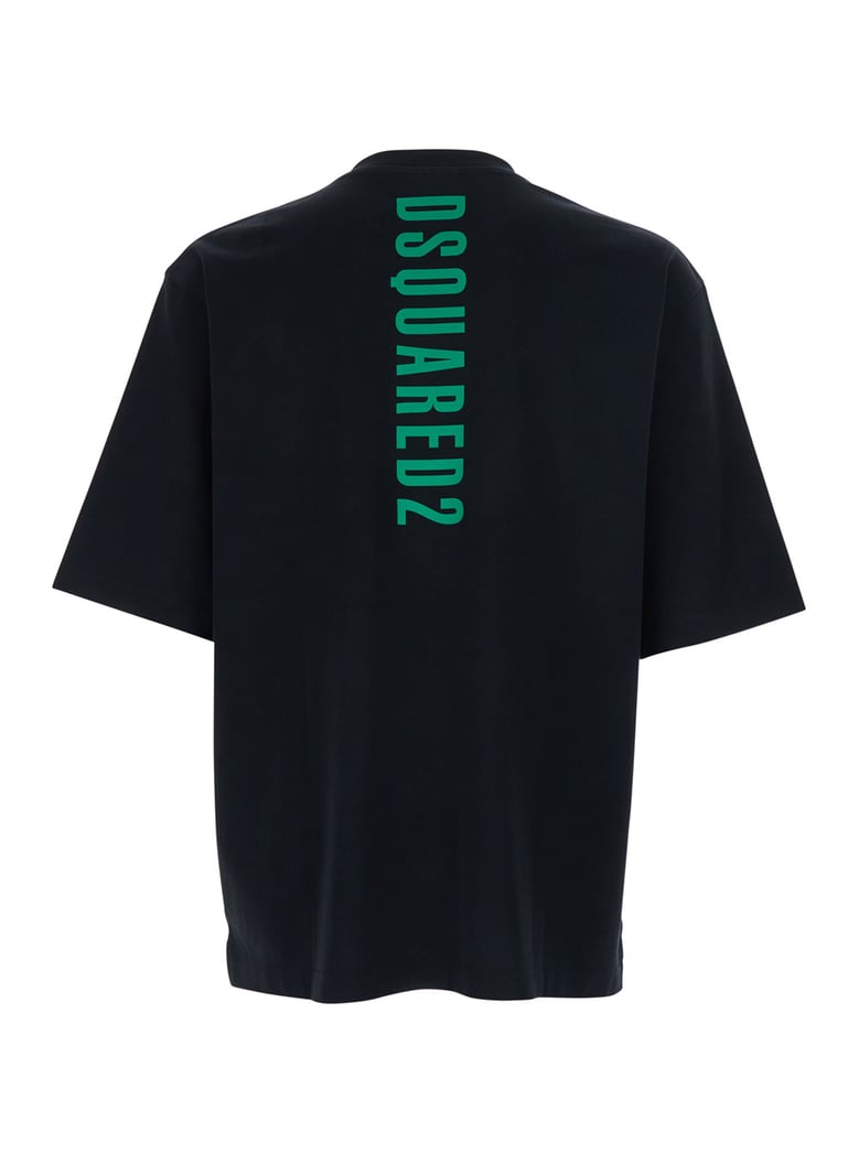 t-shirt with back logo — black by Selfnex