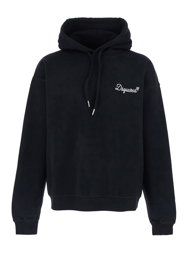 hoodie black cotton by Selfnex