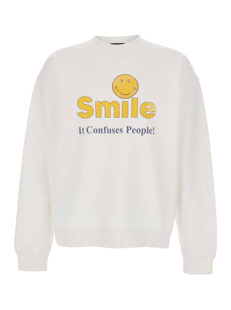 crew neck t-shirt white cotton by Selfnex