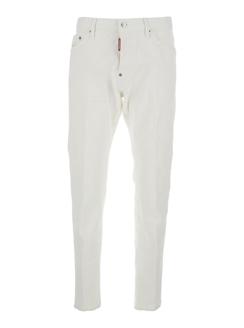 five-pocket jeans white cotton by Selfnex