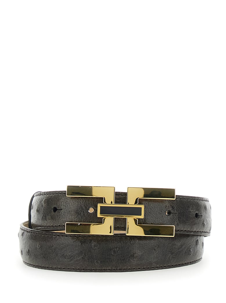 belt, brown leather by Selfnex