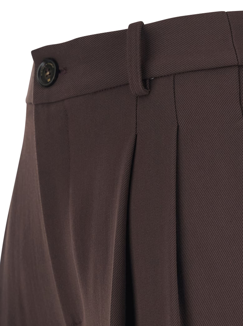 trousers, brown stretch viscose by Selfnex